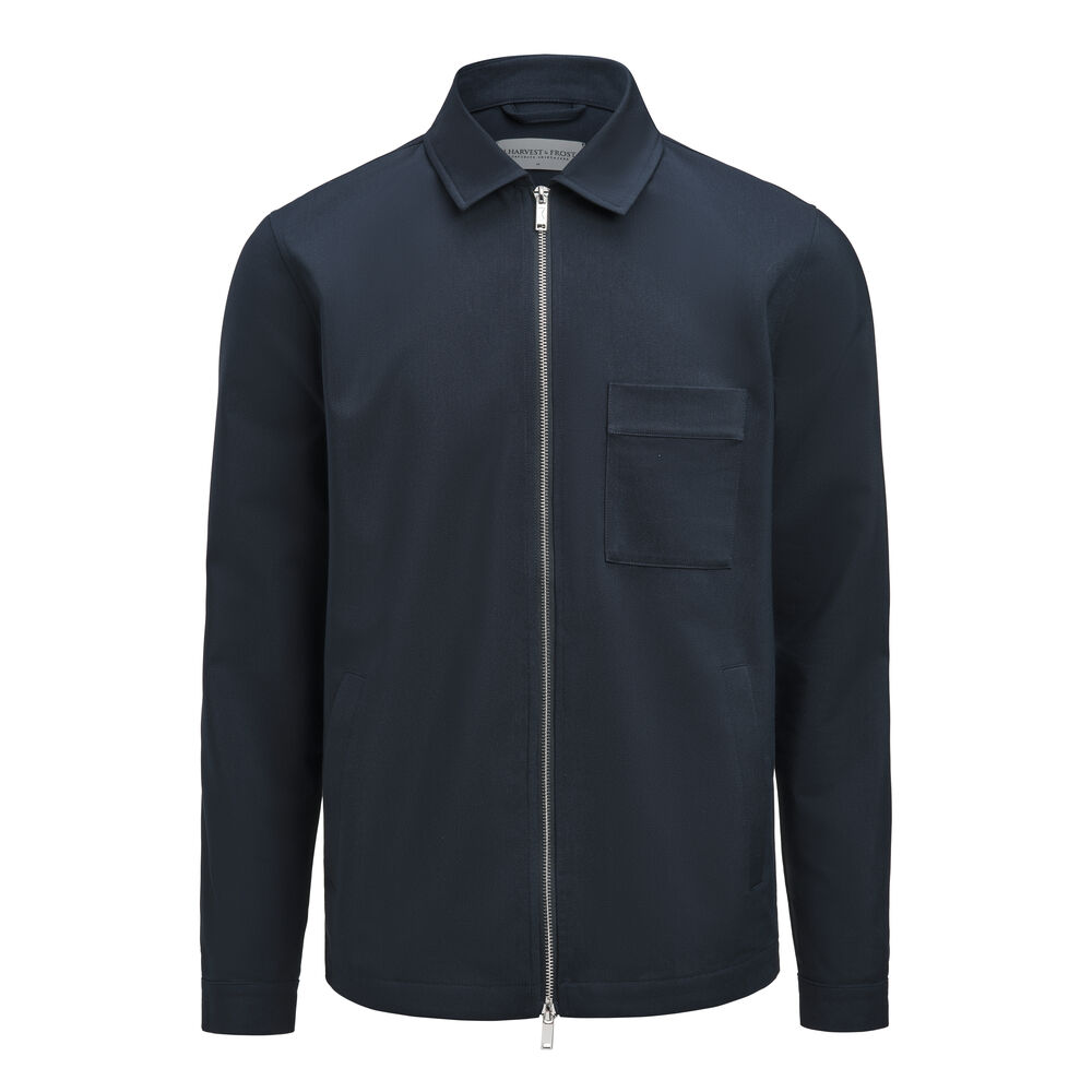 J.Harvest & Frost 2962201 — Modern Zip Overshirt Surchemise Hommes
