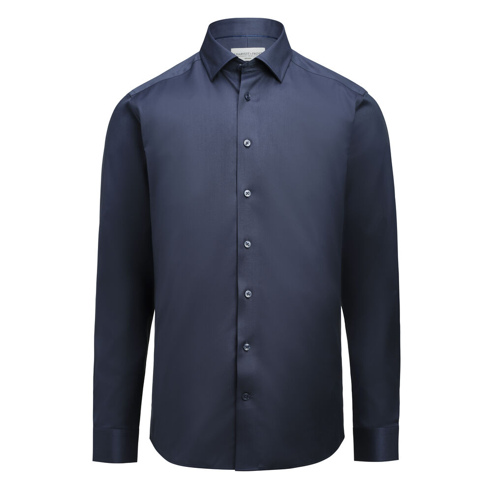 [2900201-600-9] J.Harvest & Frost 2900201 — GB 02 Twill Stretch Chemise Regular Fit Hommes (3XL, Marine [600])