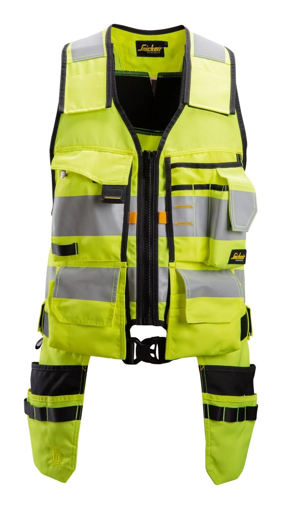 Snickers 4230- Gilet porte-outils, haute visibilité, Classe 1