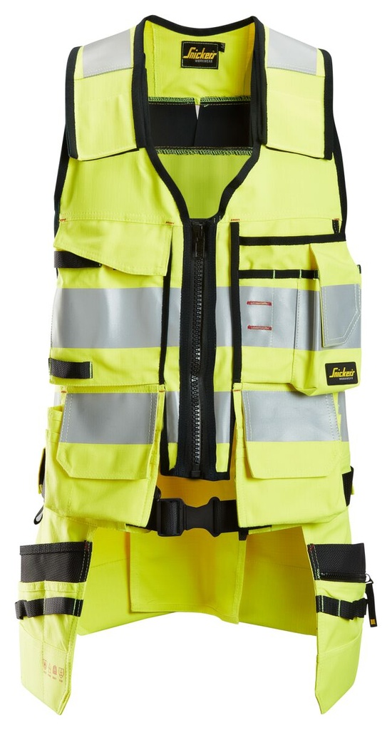 Snickers 4260 – ProtecWork, Gilet porte-outils haute visibilité, Classe 1