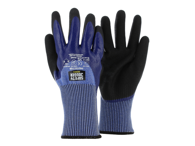 [Protector -7] Protector - Gants HPPE résistants aux coupures, double couche nitrile (7)