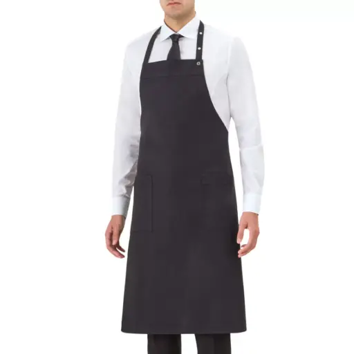 [17P01H909] Tablier bavette réglable par pressions