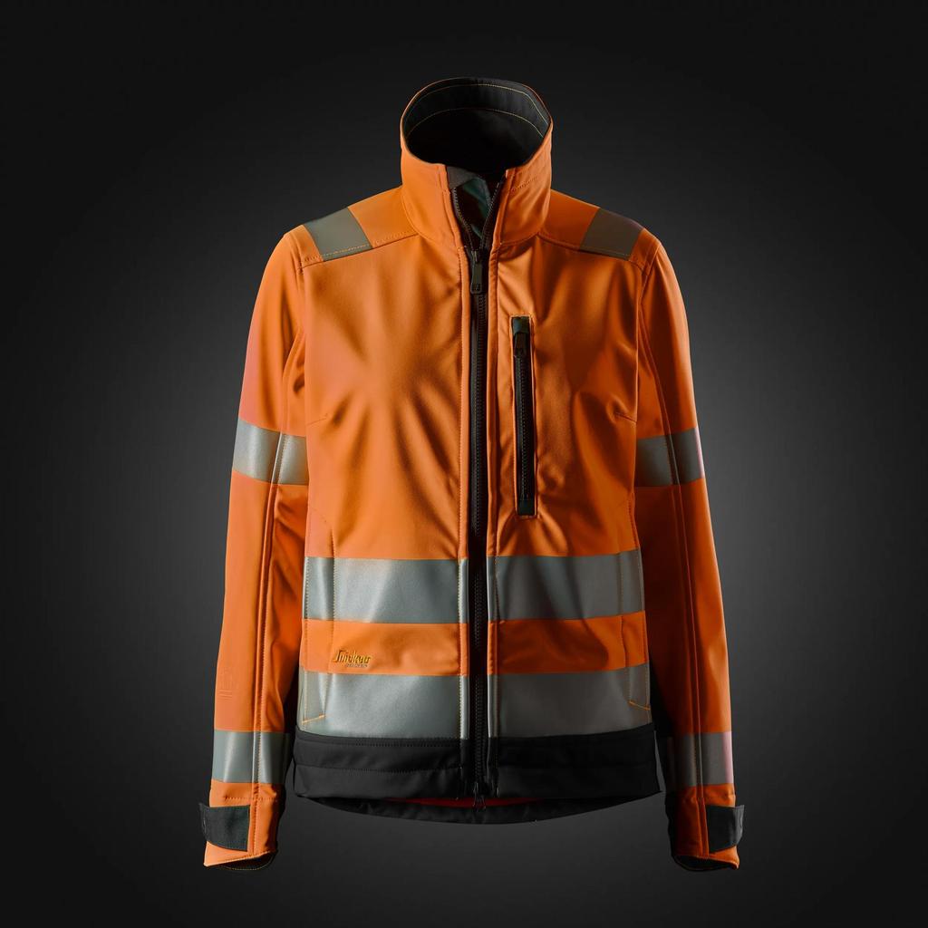 Snickers 1237-  Veste Softshell pour femme, H.V, cl.2/3