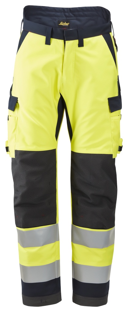 Snickers 6663 – ProtecWork, Pantalon isolé haute visibilité, Classe 2