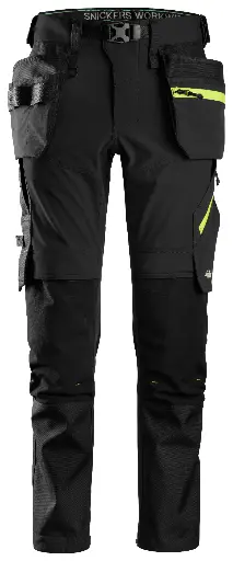 [6940] Snickers 6940-  FlexiWork-  Pantalon en tissu extensible Softshell avec poches holster