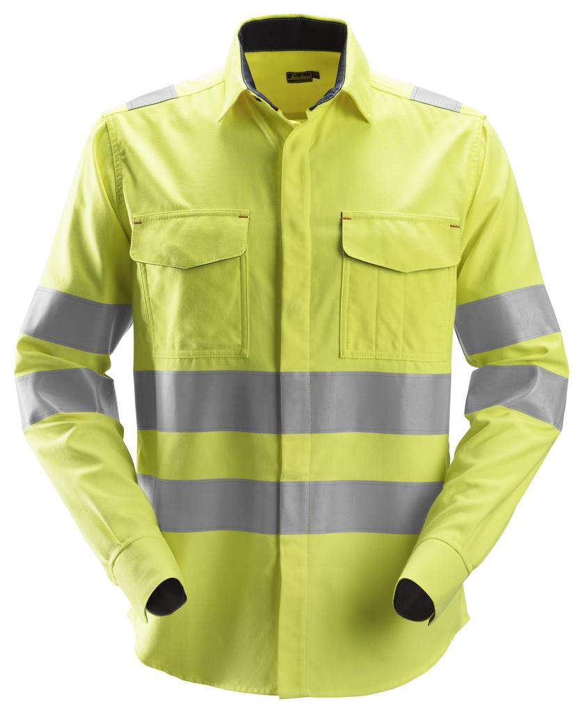 Snickers 8565 -  ProtecWork-  Chemise de soudeur manches longues haute visibilité-  Classe 3